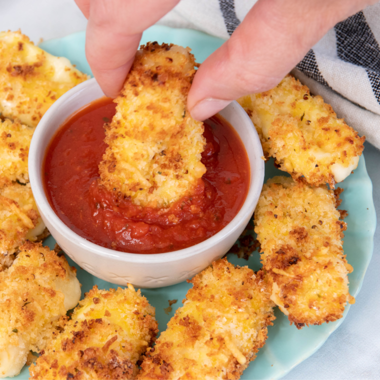 Air Fryer Low Carb Mozzarella Sticks