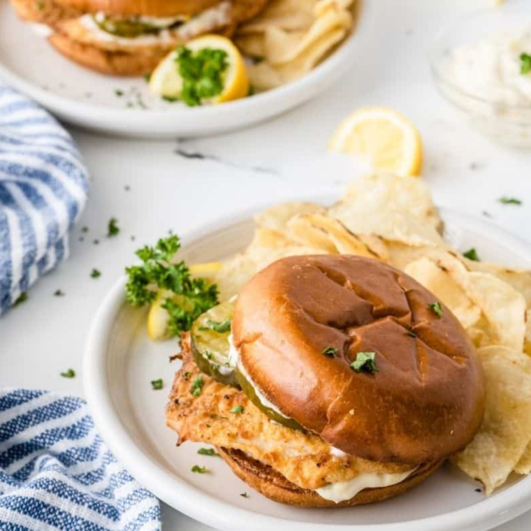 Air Fryer Flounder Fish