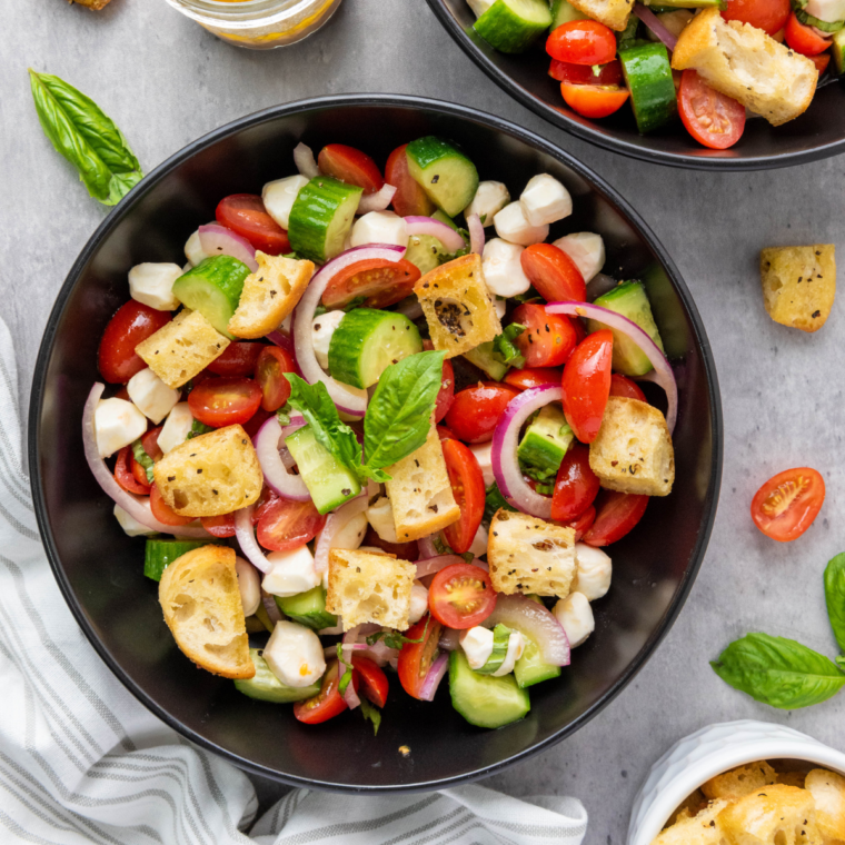 Air Fryer Grilled Panzanella Salad
