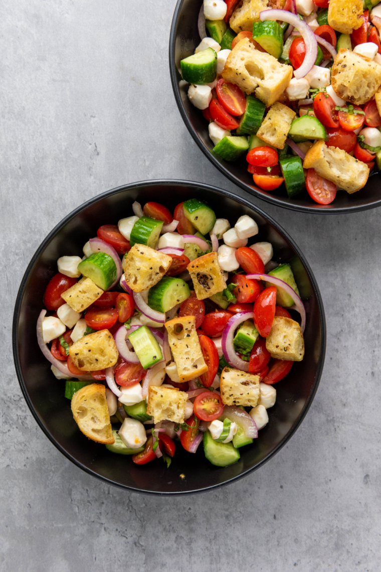 Air Fryer Grilled Panzanella Salad