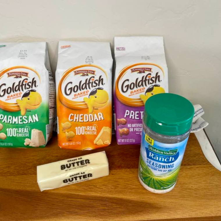 Air Fryer Ranch Goldfish Snack Mix