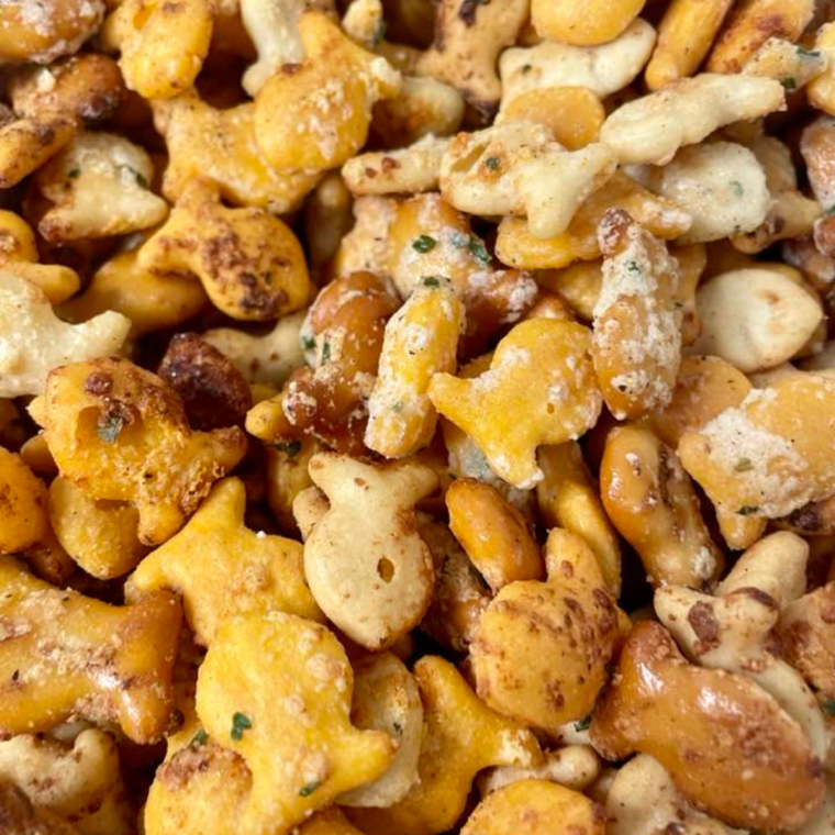 Air Fryer Ranch Goldfish Snack Mix