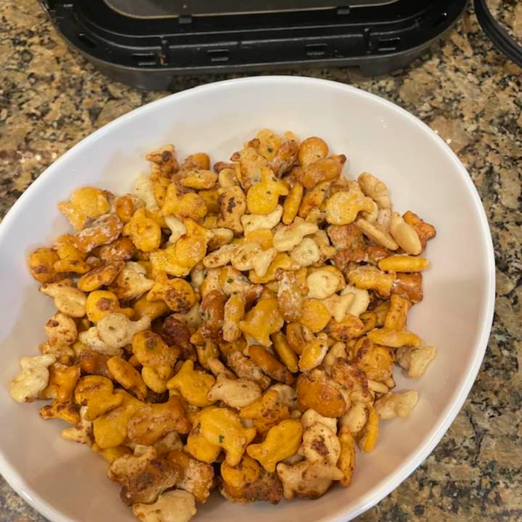 Air Fryer Ranch Goldfish Snack Mix
