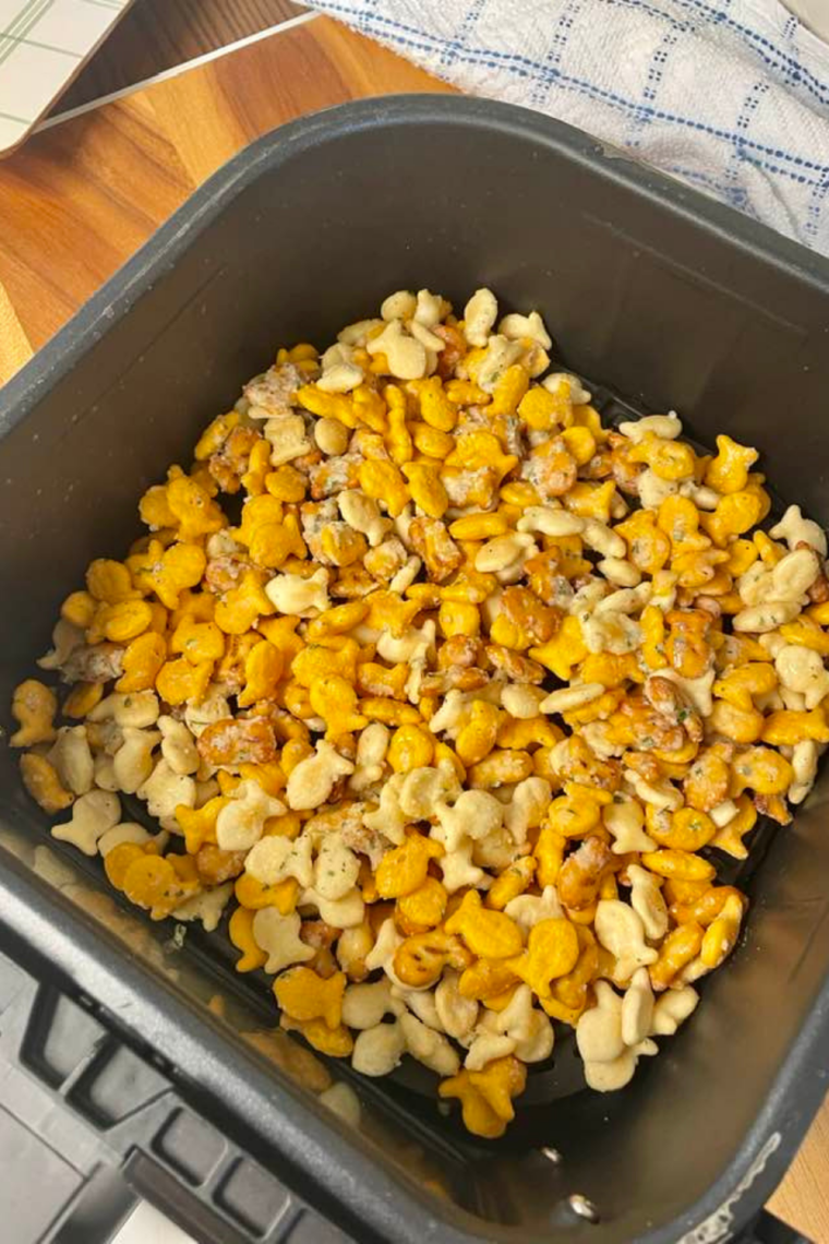 Air Fryer Ranch Goldfish Snack Mix