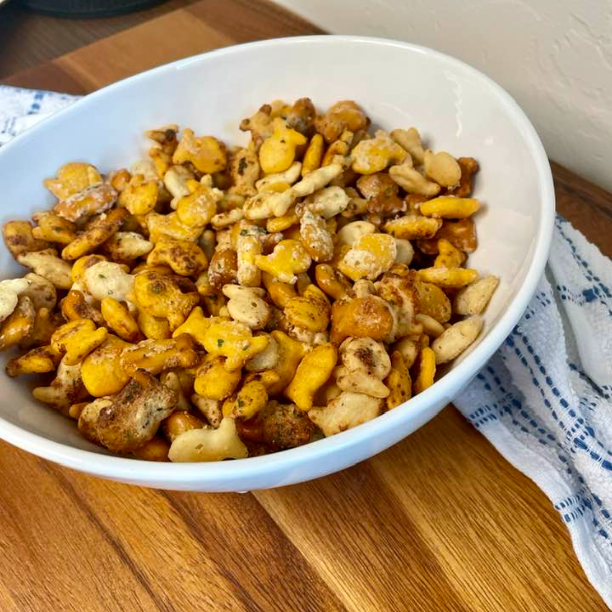 Air Fryer Ranch Goldfish Snack Mix