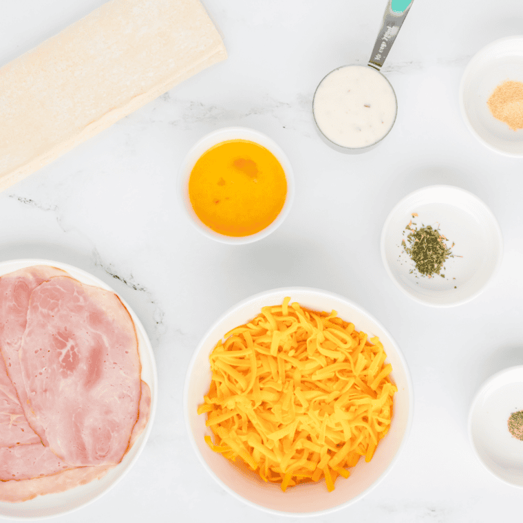 Air Fryer Ranch Ham and Cheese Pinwheels