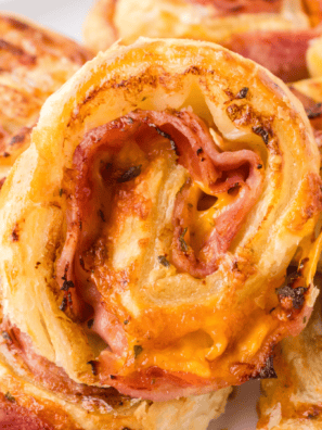 Air Fryer Ranch Ham and Cheese Pinwheels