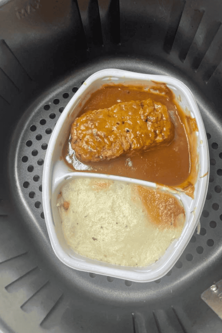 Air Fryer Stouffer’s Frozen Meatloaf