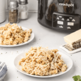 Crockpot Garlic Parmesan Chicken Pasta