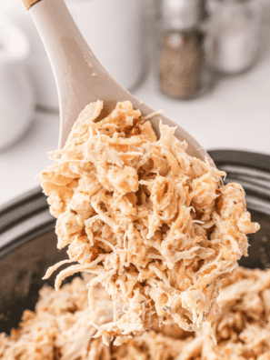 Easy-Crockpot-Shredded-Chicken
