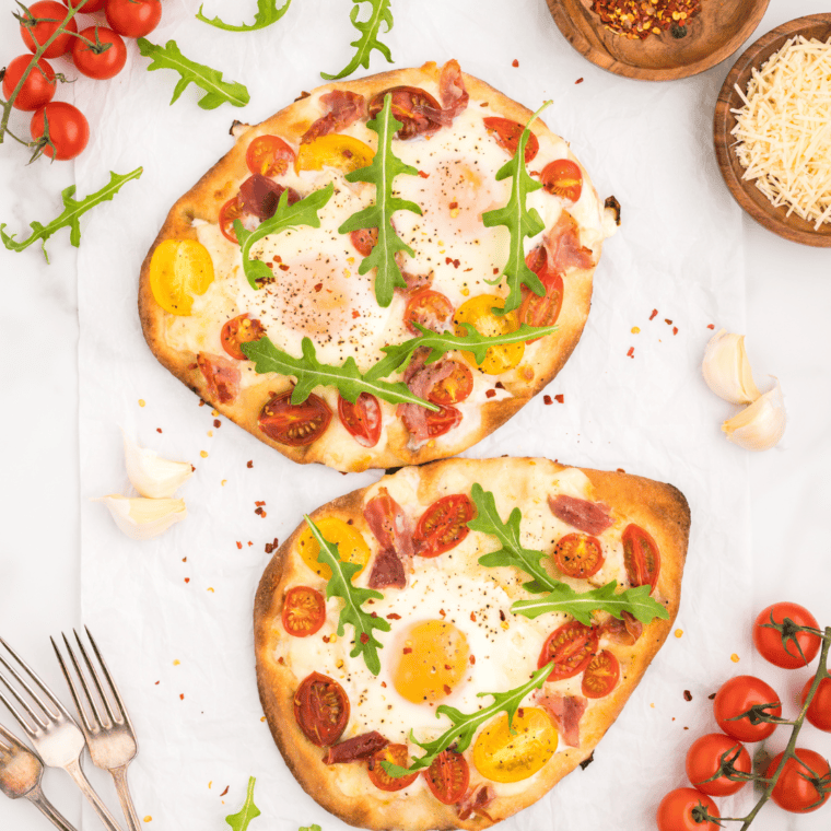 Naan Breakfast Pizza