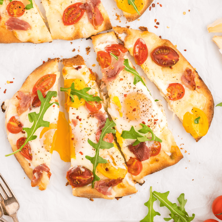 Naan Breakfast Pizza