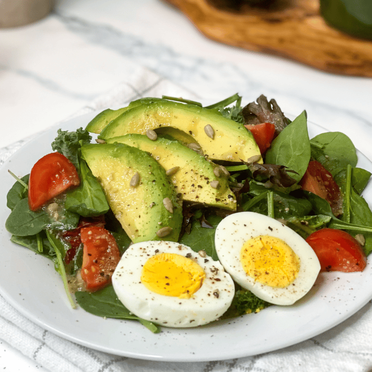 Ninja Foodi hard-boiled eggs made using the 5-5-5 method, perfectly cooked and easy to peel.
