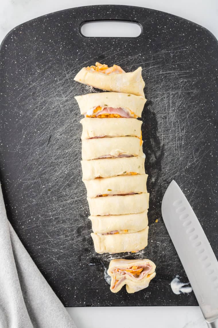 Air Fryer Ranch Ham and Cheese Pinwheels