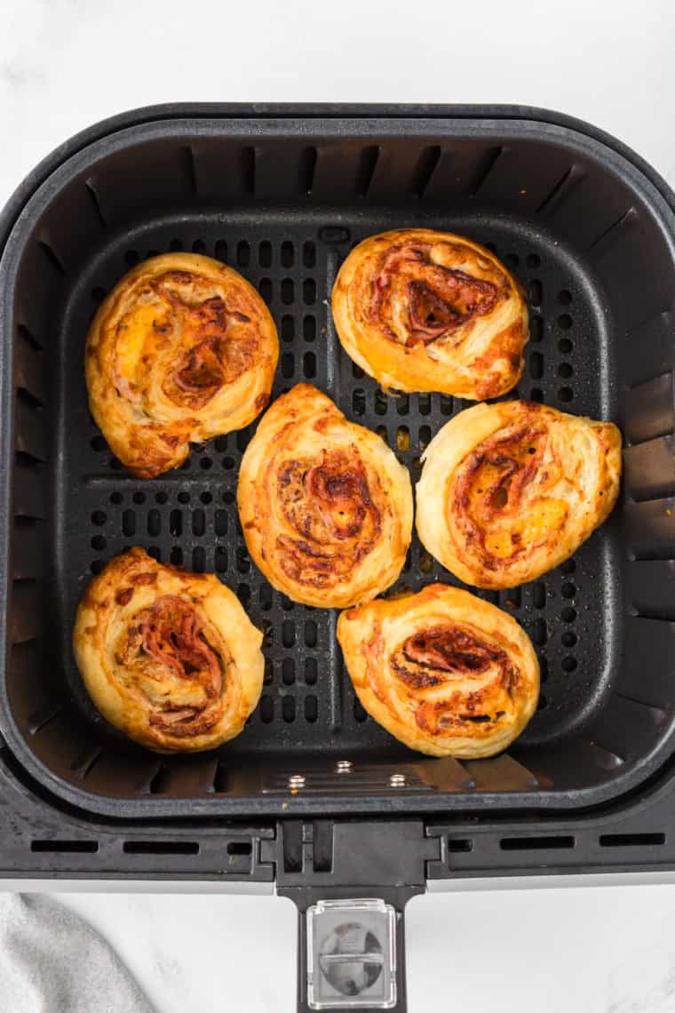 Air Fryer Ranch Ham and Cheese Pinwheels
