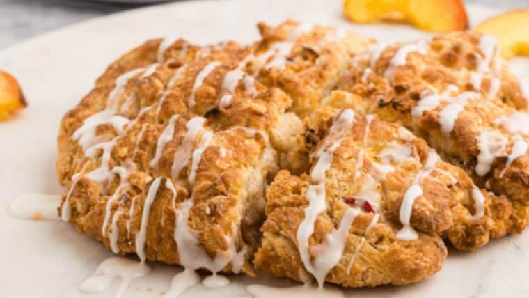 Peach and cream scones