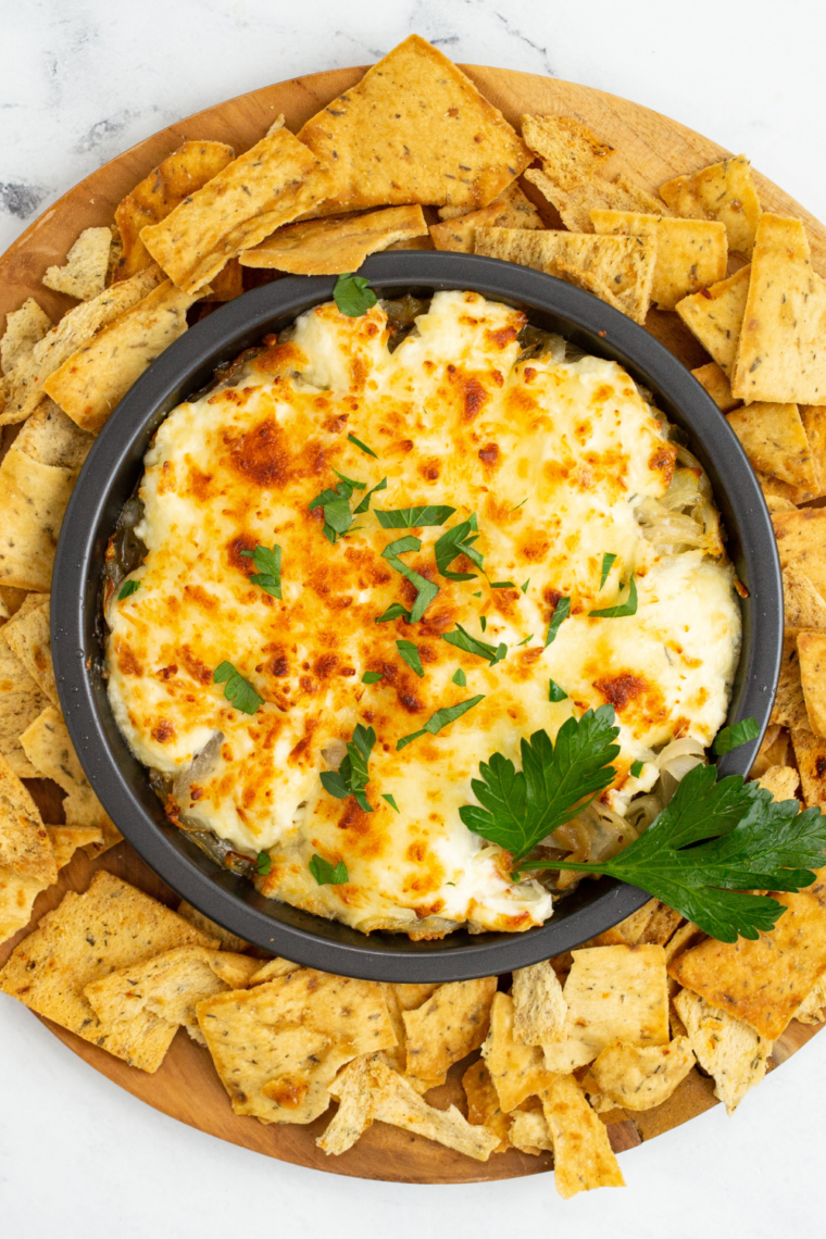 Warm and cheesy, this dip brings the ultimate comfort food experience to any occasion.