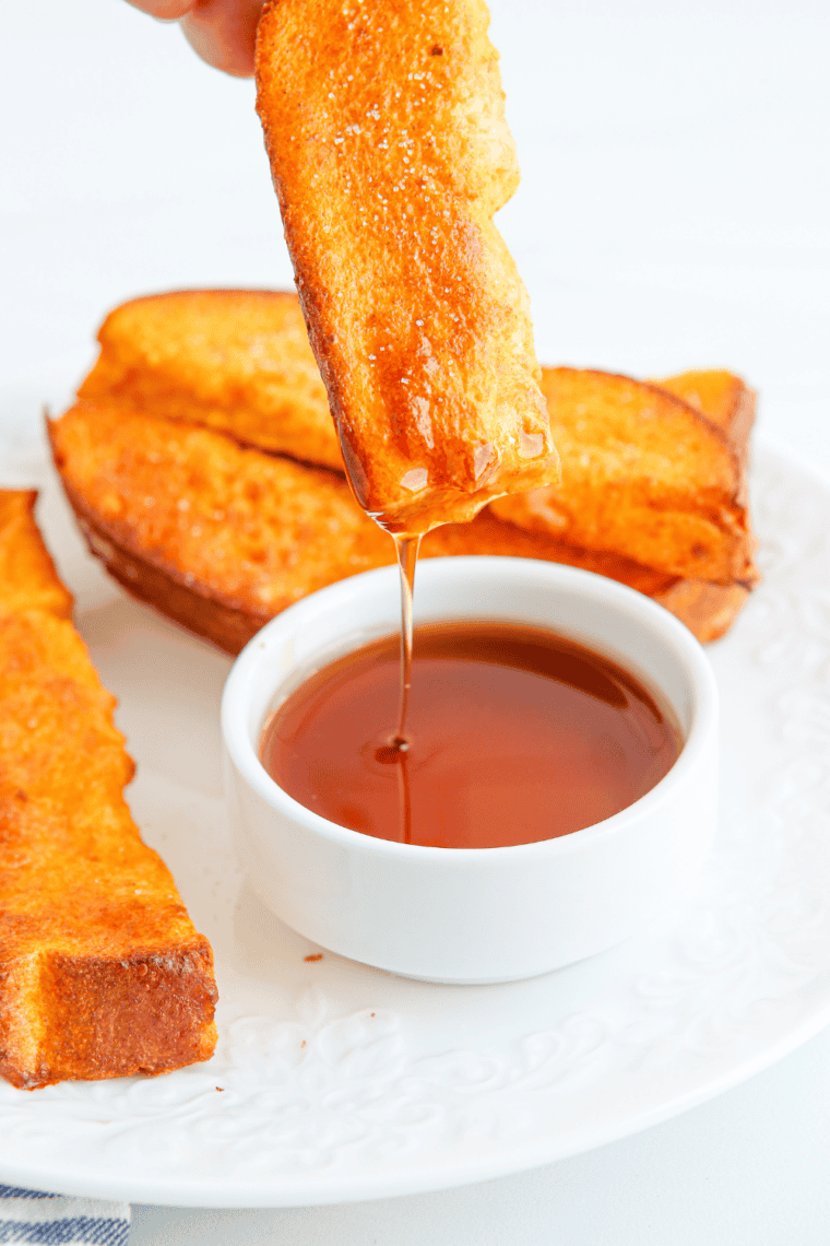 Air Fryer Pumpkin French Toast Sticks
