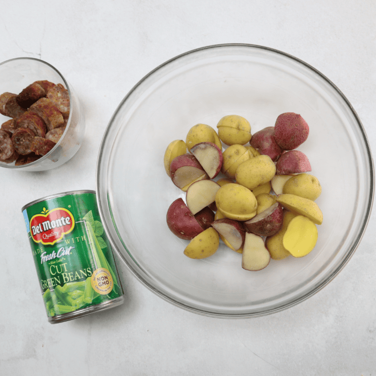 Air Fryer Sausage and Vegetables