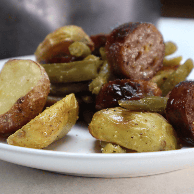 Air Fryer Sausage and Vegetables