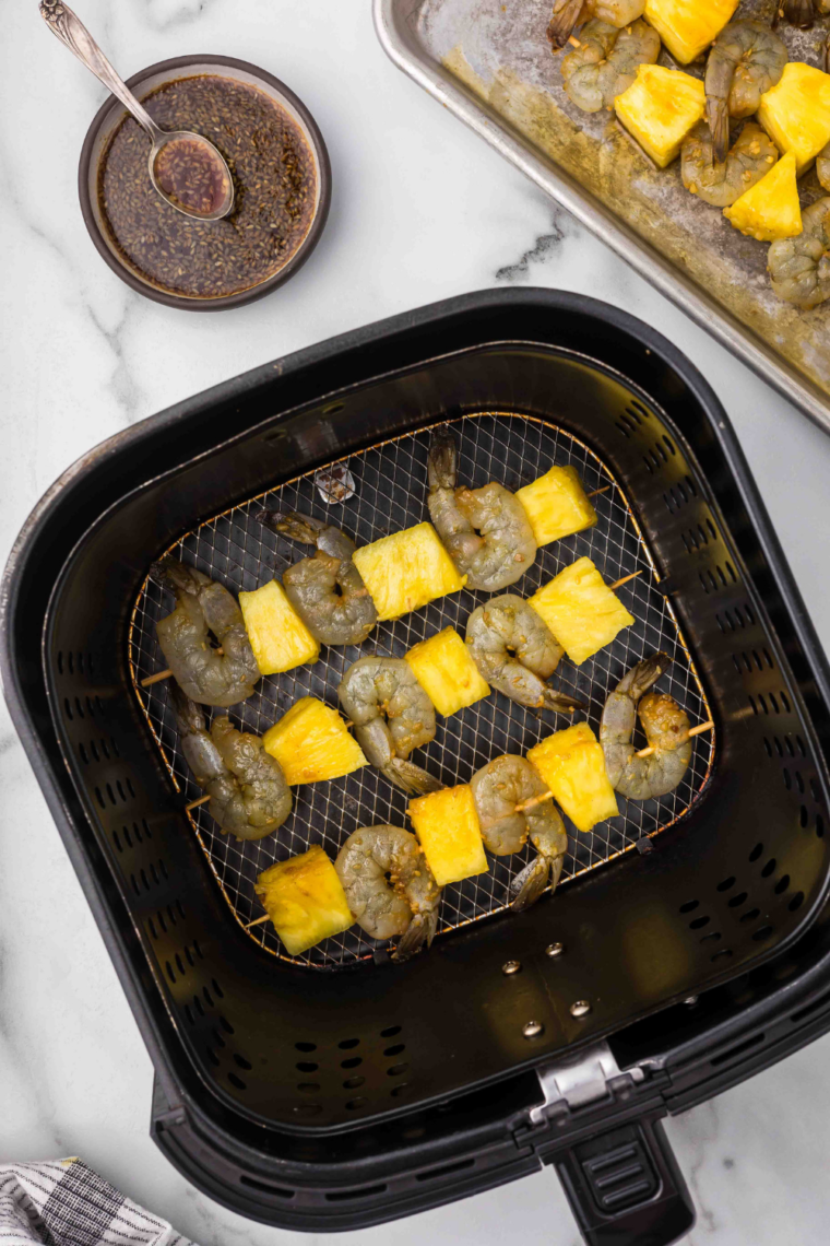 Air Fryer Shrimp Skewers
