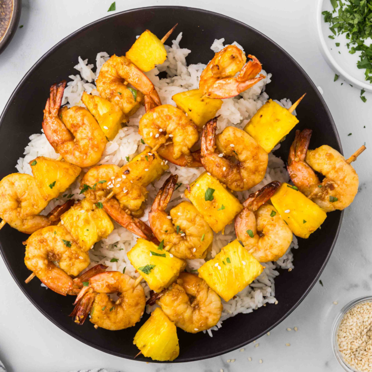 Air Fryer Shrimp Skewers
