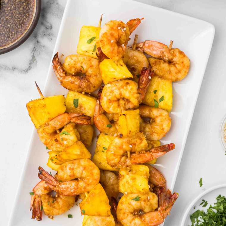 Air Fryer Shrimp Skewers