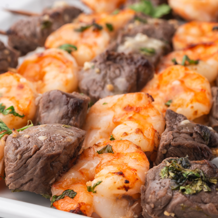 Air Fryer Surf and Turf – A delicious combination of steak and shrimp cooked to perfection in the air fryer.