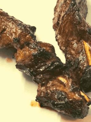 Air Fryer Teriyaki Steak Kabobs