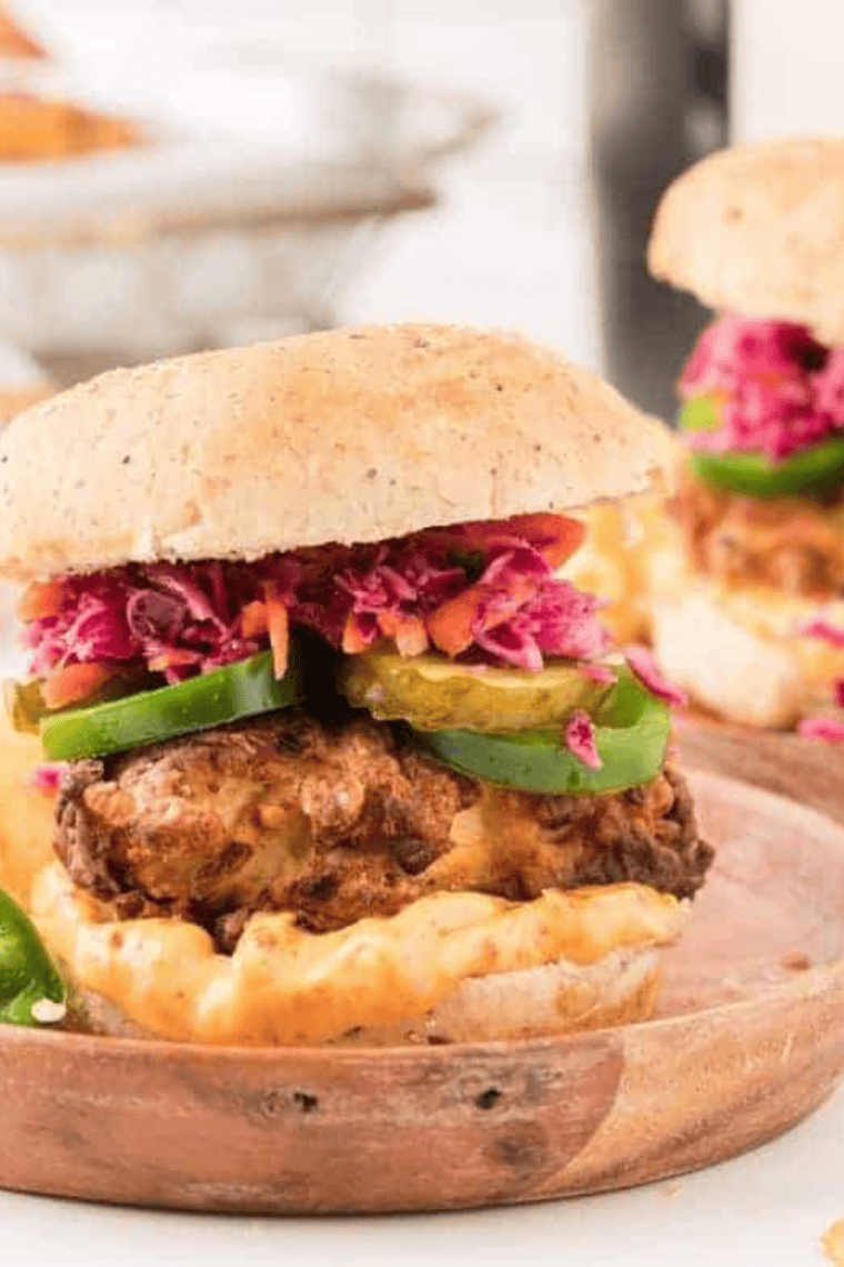 Buttermilk Chicken Burger Air Fryer