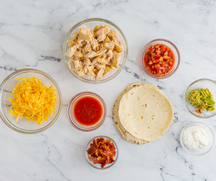 Chili’s Bacon Ranch Chicken Quesadillas