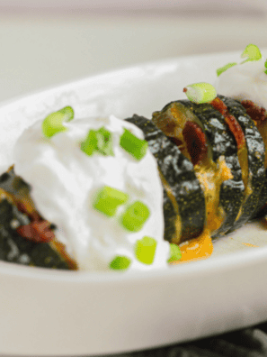 Easy Air Fryer Hasselback Zucchini