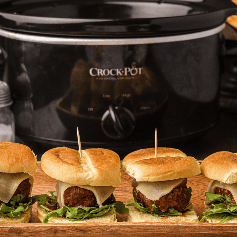 Slow Cooker Meatball Sliders