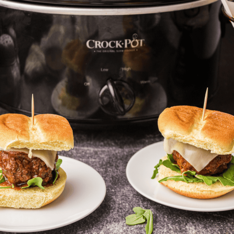 Slow Cooker Meatball Sliders