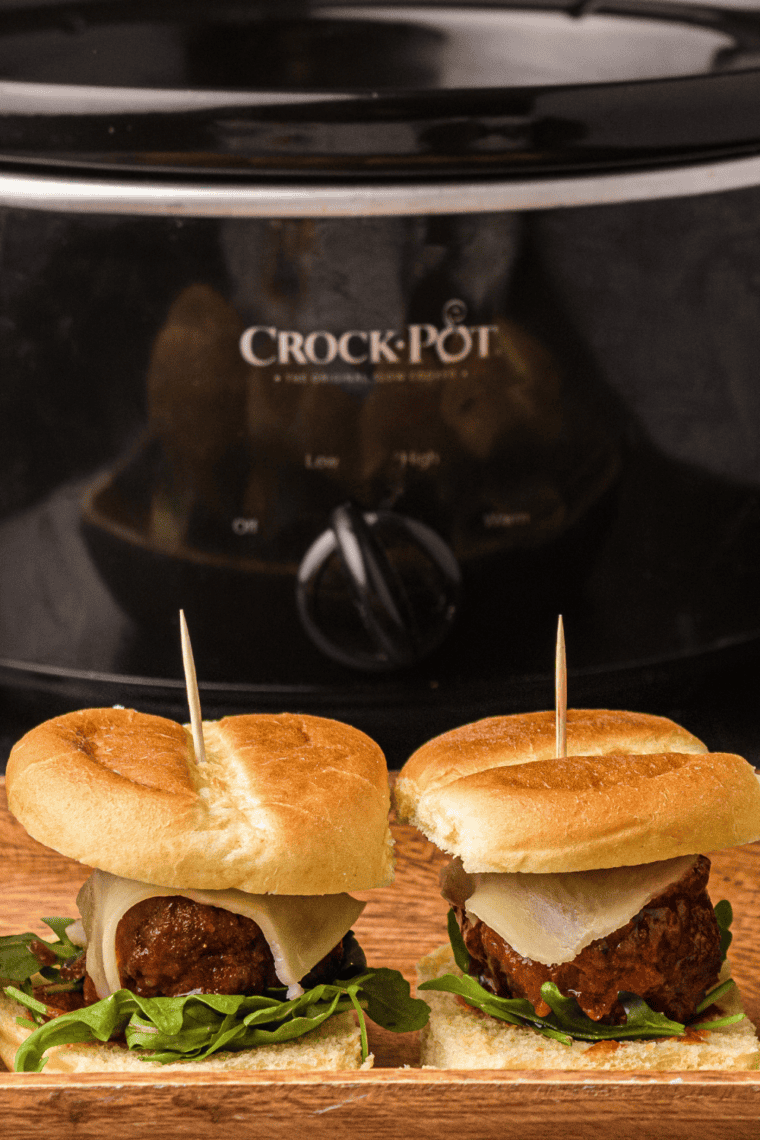 Slow Cooker Meatball Sliders