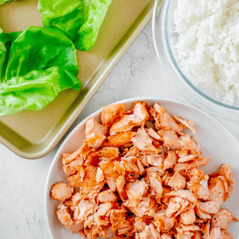 Salmon Lettuce Wraps