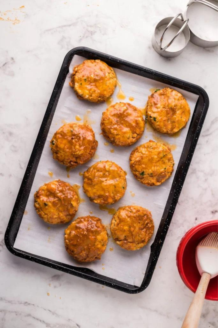 Air Fryer Chorizo and Cheddar Biscuits