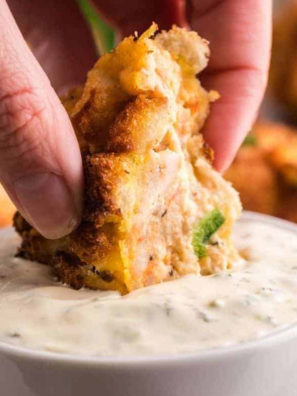 Air Fryer Fried Shrimp Hush Puppies