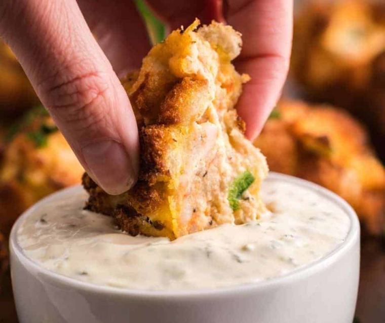 Air Fryer Fried Shrimp Hush Puppies