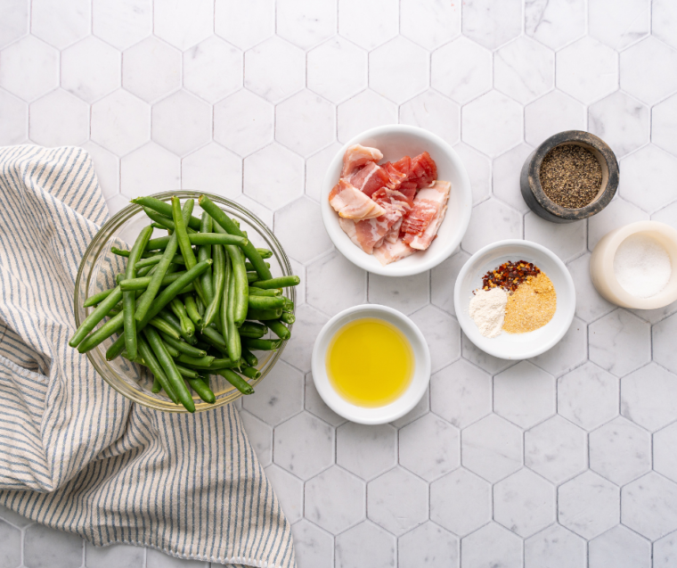 Ingredients Needed Air Fryer Green Beans With Bacon
