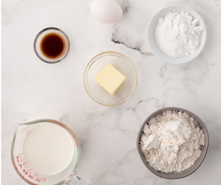 Air Fryer Pancake Cereal Ingredients on table.