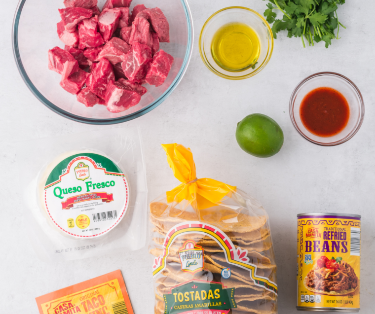 Air Fryer Steak Tostadas