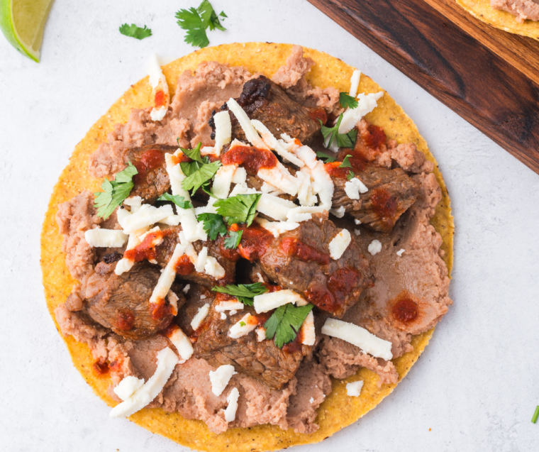 Air Fryer Steak Tostadas  