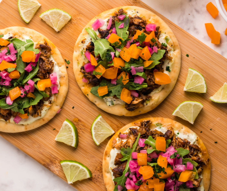 Air Fryer Salmon Flatbread