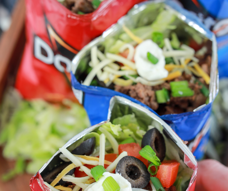 Close-up of seasoned air fryer ground beef ready to serve for taco night