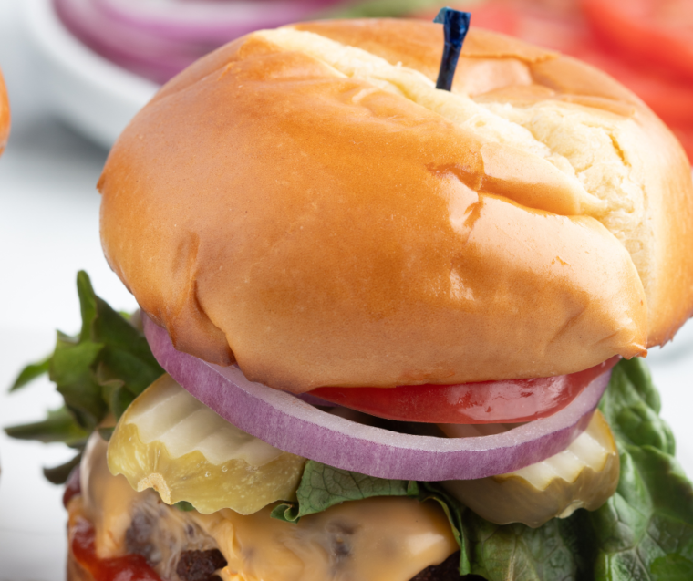 Copycat Culver's Butter Burger with a juicy beef patty and buttery toasted bun.