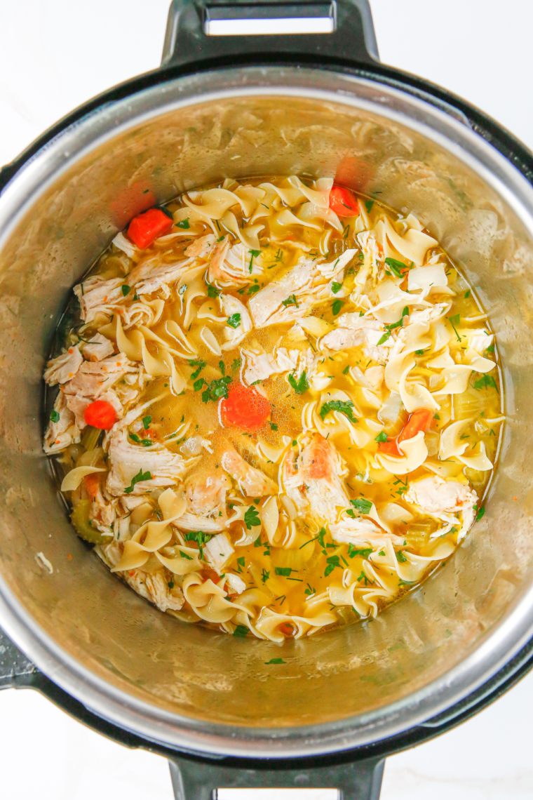 Copycat Instant Pot Panera Bread Chicken Noodle Soup