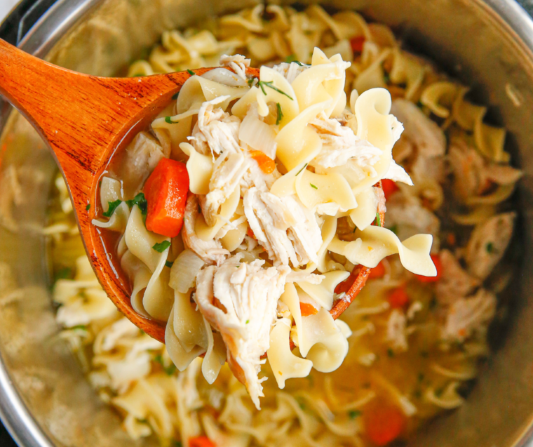 Copycat Instant Pot Panera Bread Chicken Noodle Soup