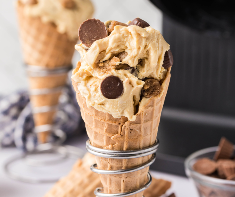 Ninja Creami Copycat Ben & Jerry's: Peanut Butter Cup