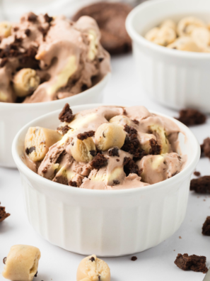 Ninja Creami Copycat Ben and Jerry's Half Baked Recipe